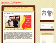 Tablet Screenshot of aimeeartproductions.com